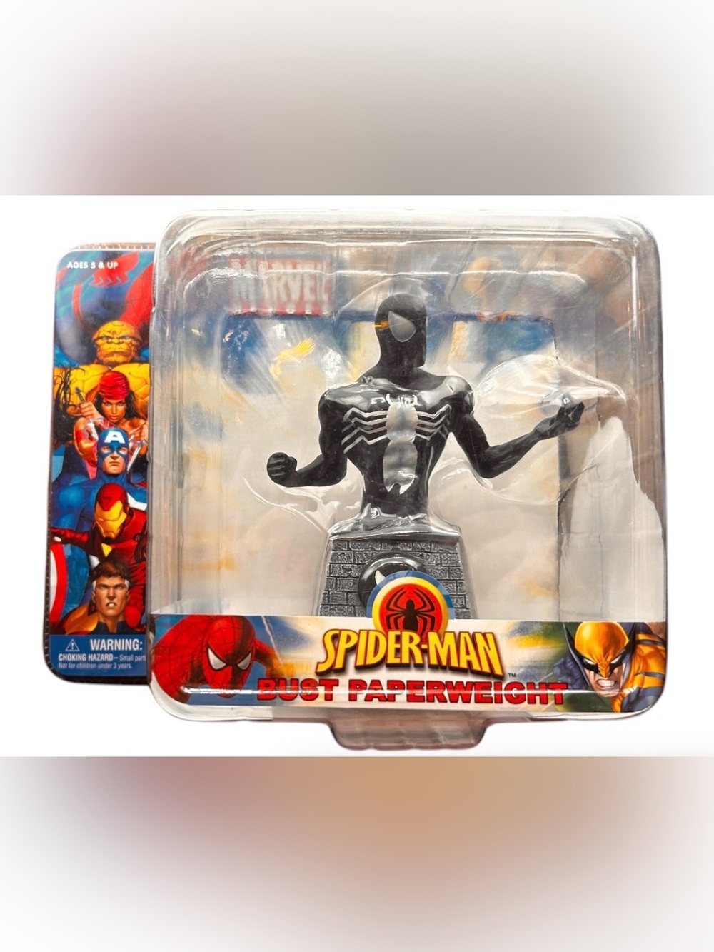 New Marvel Bust Paperweight: Spider Man Black Venom Costume by Monogram